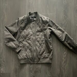 Grey bomber jacket